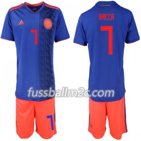 Fußballtrikots Kolumbien Bacca 7 Kinder Auswärts Trikotsatz WM 2018